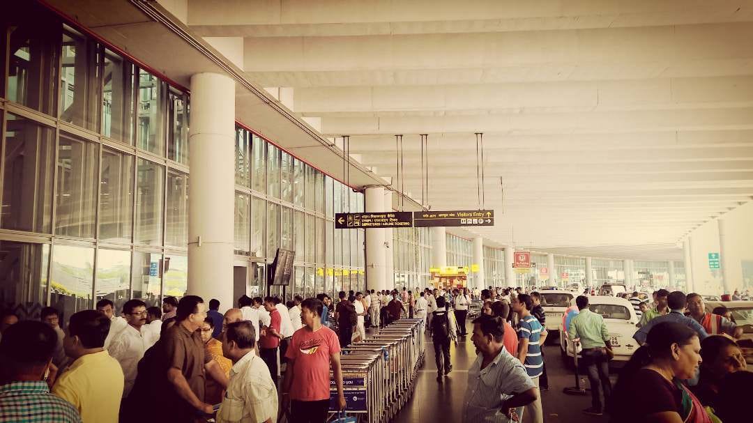 Travelers at Kolkata Airport, Journey to Havelock Island, Andaman & Nicobar Island.