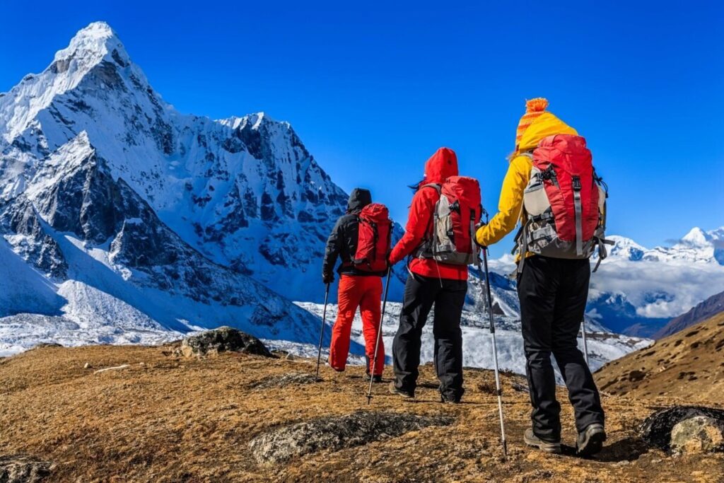 Base Camp of High Altitude Mountain Expedition in India