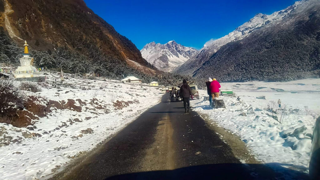 With the Transformation from Autumn to Winter The Yumthang Valley in December Looks Stunning