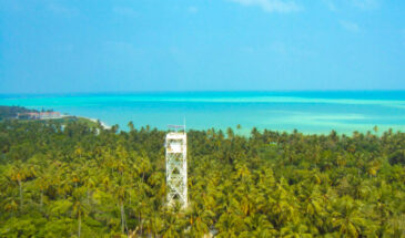 The vast lagoon with white sandy beaches, along the shore of the south and western side of Minicoy Island is regarded one of best rated for water based tourism activities. Minicoy Lighthouse also in the Picture