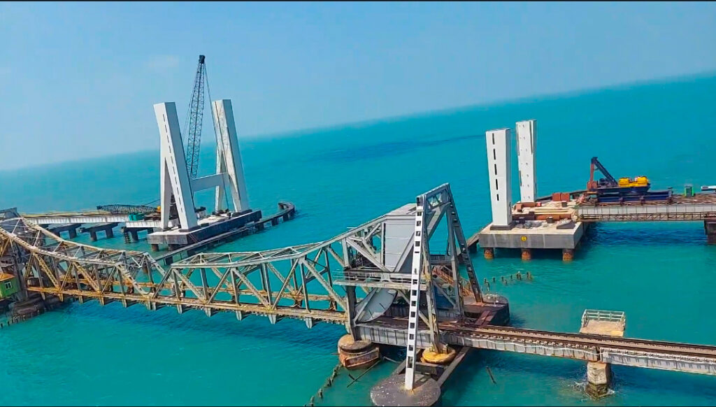 India's First Vertical Lift Sea Bridge, the New Pamban Bridge is Ready to be Opened Soon