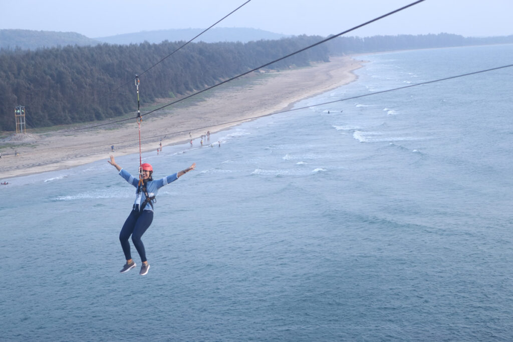 India's First Over-Ocean Zipline Launches at Aare Ware Beach, Maharashtra