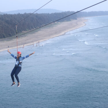 India's First Over-Ocean Zipline Launches at Aare Ware Beach, Maharashtra