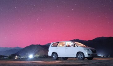 Leh's Night Sky Dazzles with Rare Northern Lights on 10th Oct, 2024