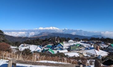 Snow-covered Sandakphu in Winter