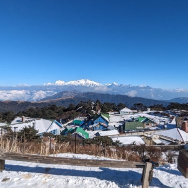 Snow-covered Sandakphu in Winter