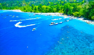 Elephant Beach Aerial View: Water Sports in Andaman & N8cobar