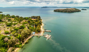 Aerial View of Long Island Jetty, Middle Andaman
