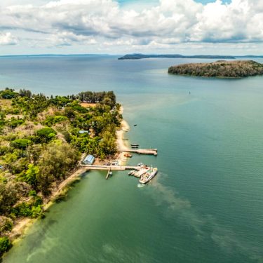 Aerial View of Long Island Jetty, Middle Andaman