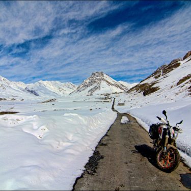 Spiti Valley Snow Covered Landscape: Himachal Pradesh Winter Wonderland: Snowfall Blankets Key Destinations and Roads Amid Tourists’ Delight