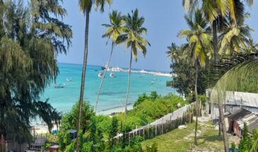 View of Kavaratti's Turquoise Lagoon from the Sea-view Room of a Homestay. : 7N/8D Lakshadweep Lagoon Quartet Package: Kavaratti-Agatti-Kadmat-Bangaram by SetMyTrip