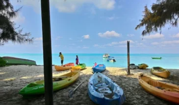 7N/8D Kadmat Agatti Kavaratti Island Hopping Package by SetMyTrip: Kayaks at Kadmat Beach