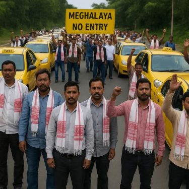 Navigating the Assam-Meghalaya Taxi Dispute: A Practical Guide for Tourists: AI Generated Image for Representation